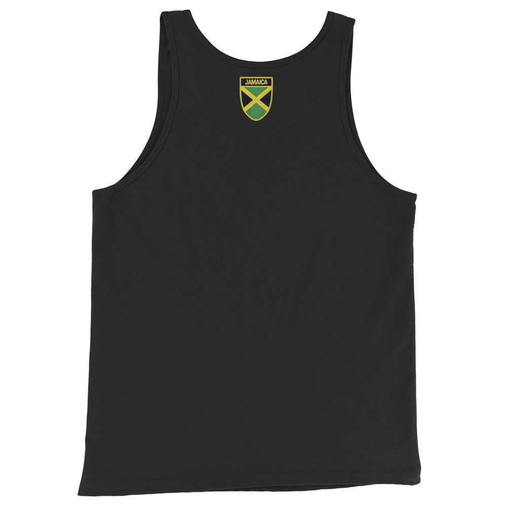 Jamaica Heritage Men's Tank Top (Black) - Chinchilla Choons